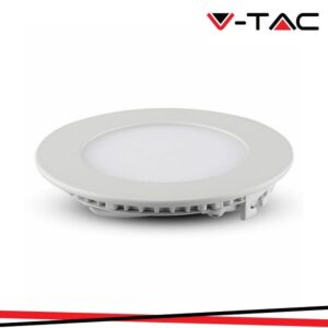 Pannello LED Incasso 6w Luce Fredda 6000°k Diam 120 490 Lumen